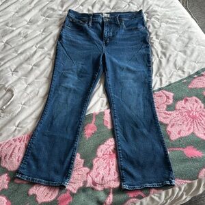 Madewell Dark Blue Flare Jeans